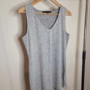 White House Black Market Heather Gray Knit Top